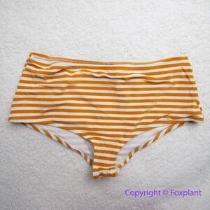 NEW Free People Bec + Bridge Barbara Boy Leg Bikini Bottoms, size USA‎ 4